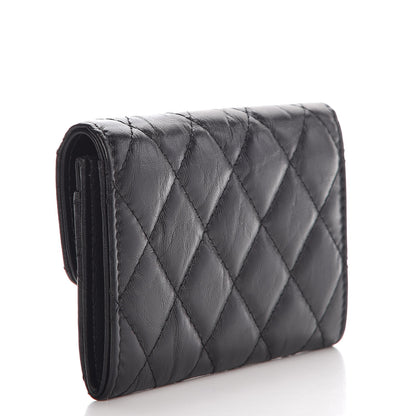 Chanel Aged Calfskin Quilted Reissue Flap Card Holder So Black 4 of 18