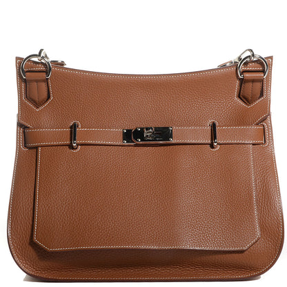 Hermes Taurillon Clemence Jypsiere 34 Gold 1 of 17