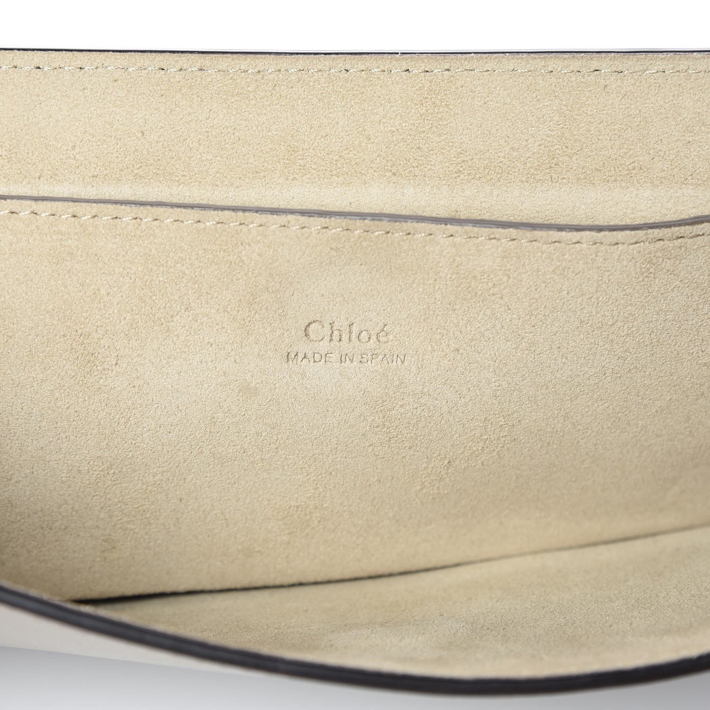 Suede Calfskin Faye Clutch Motty Grey