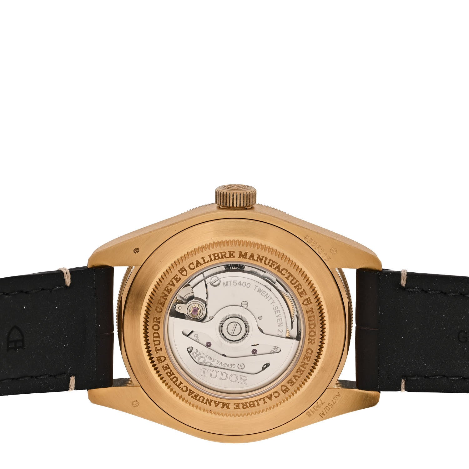 TUDOR 18K Yellow Gold Alligator 39mm Black Bay Fifty Eight Automatic Watch Green 79018V 4 of 5