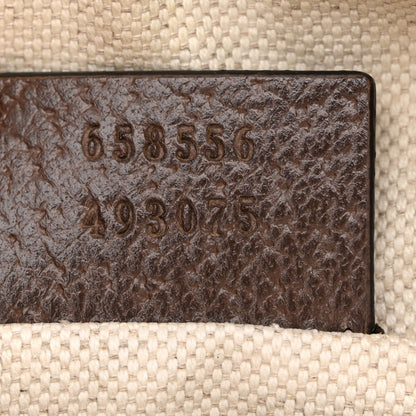 Gucci GG Supreme Monogram Mini Neo Vintage Double Zip Messenger Bag Beige New Acero Crop 8 of 12