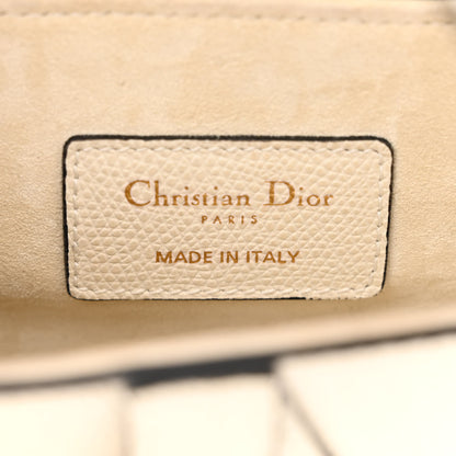 Christian Dior Grained Calfskin Mini Saddle Bag White 6 of 10