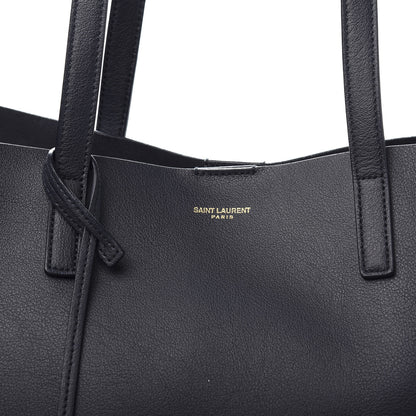 Saint Laurent Calfskin Large Shopping Tote Deep Marine 12 of 12