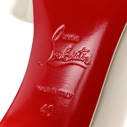 Christian Louboutin Patent Iriza 100 Pumps 40 Craie 7 of 9