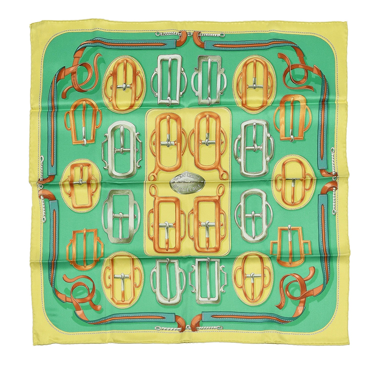 Hermes Silk Bouclerie D'Attelage Scarf 70 1 of 5