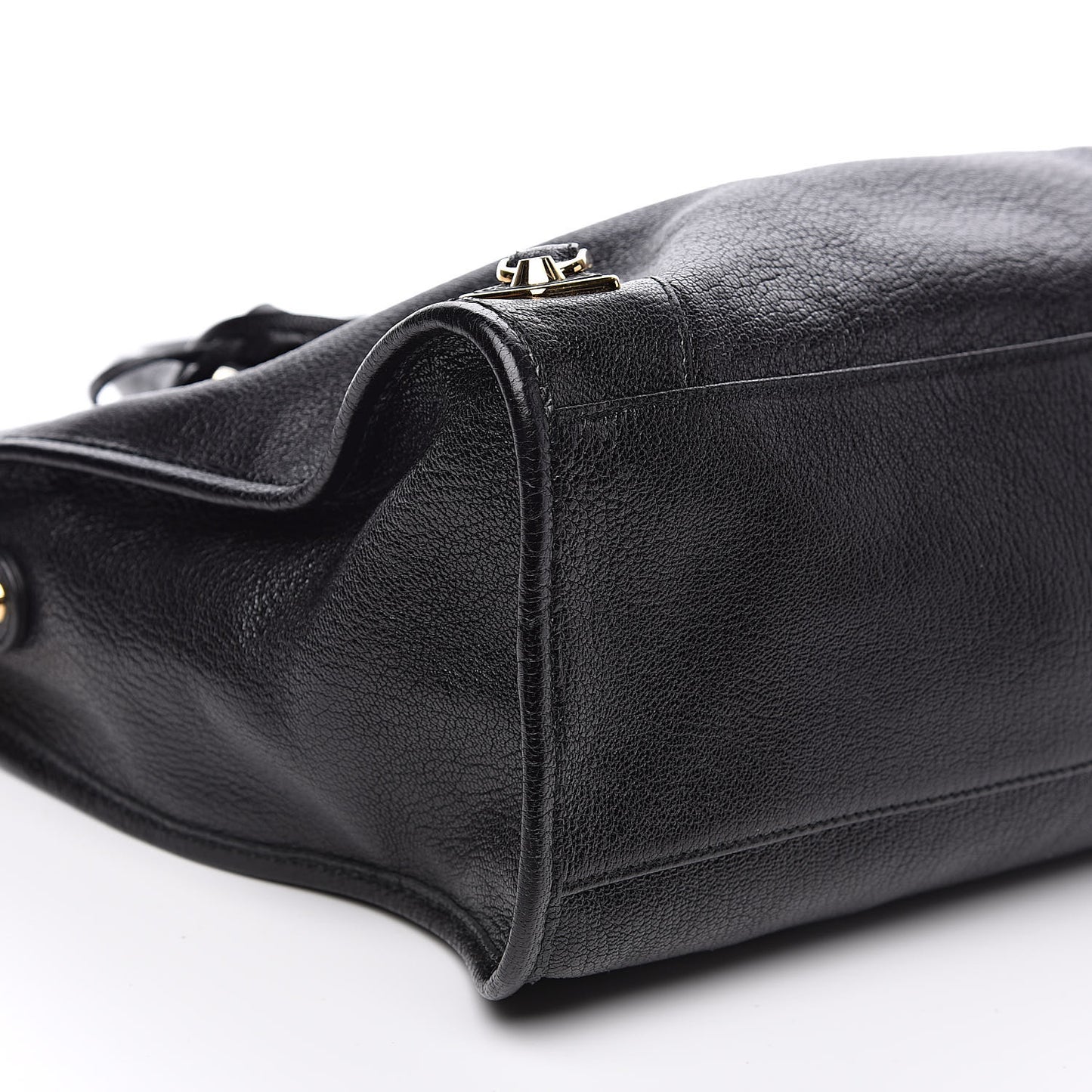 Chevre Gold Metallic Edge Hardware City Black