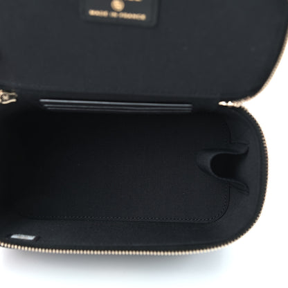 Chanel Lambskin Quilted Small Top Handle Vanity Case With Chain Black 4 of 8