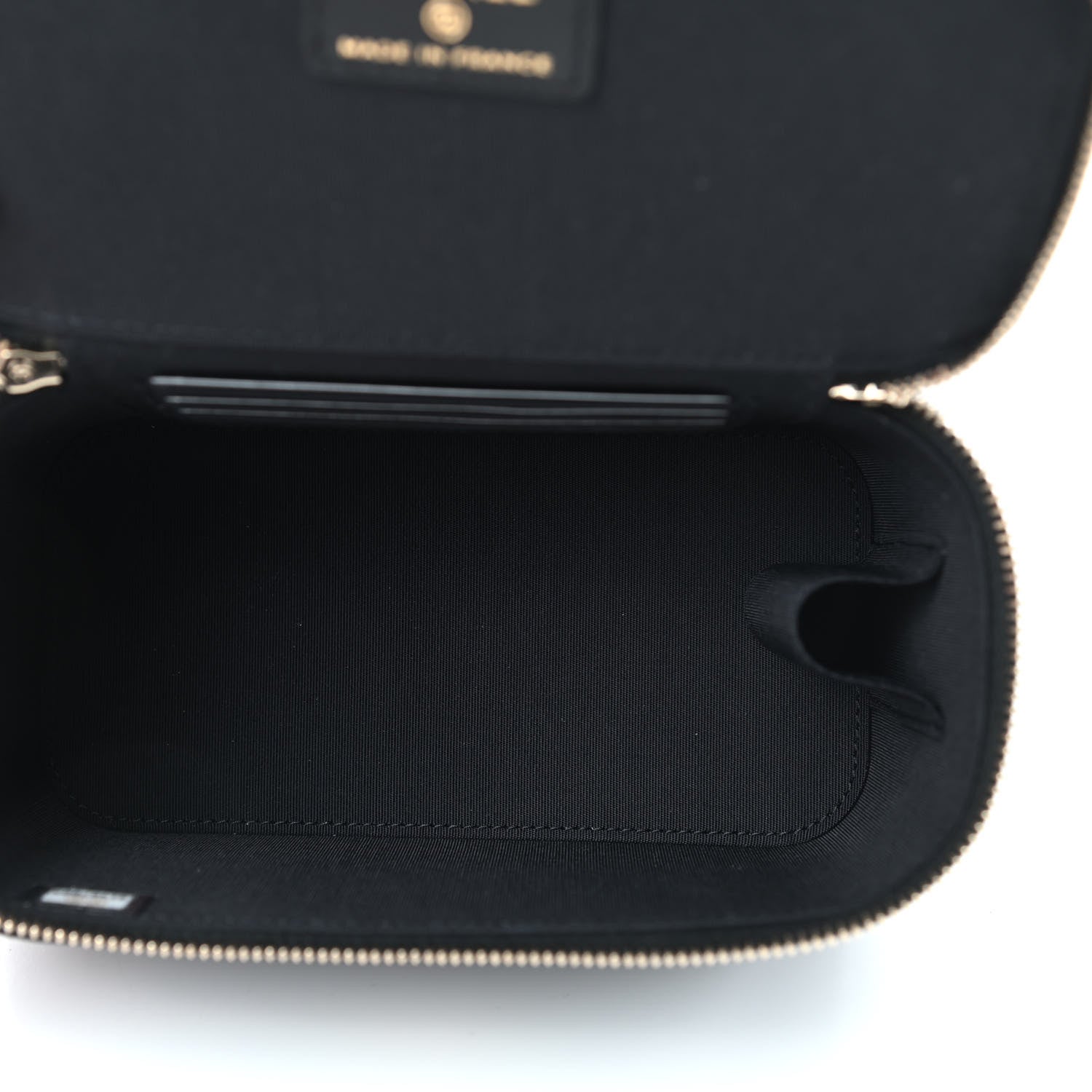 Chanel Lambskin Quilted Small Top Handle Vanity Case With Chain Black 4 of 8