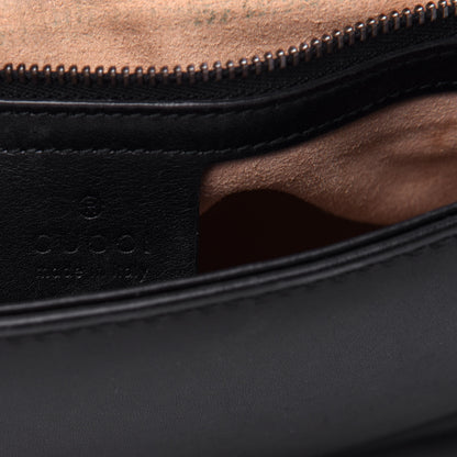Gucci Calfskin Matelasse Medium GG Marmont Shoulder Bag Black 6 of 11