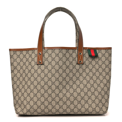 Gucci GG Plus Monogram Medium Signature Web Loop Tote Brown 1 of 10