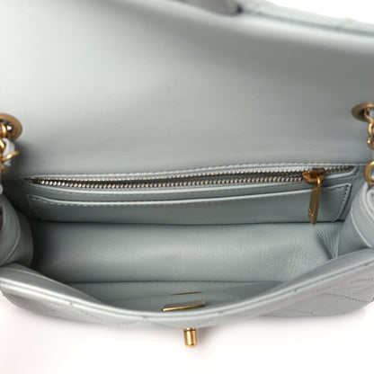 Chanel Lambskin Quilted Mini Rectangular Pearl Crush Flap Grey 5 of 9