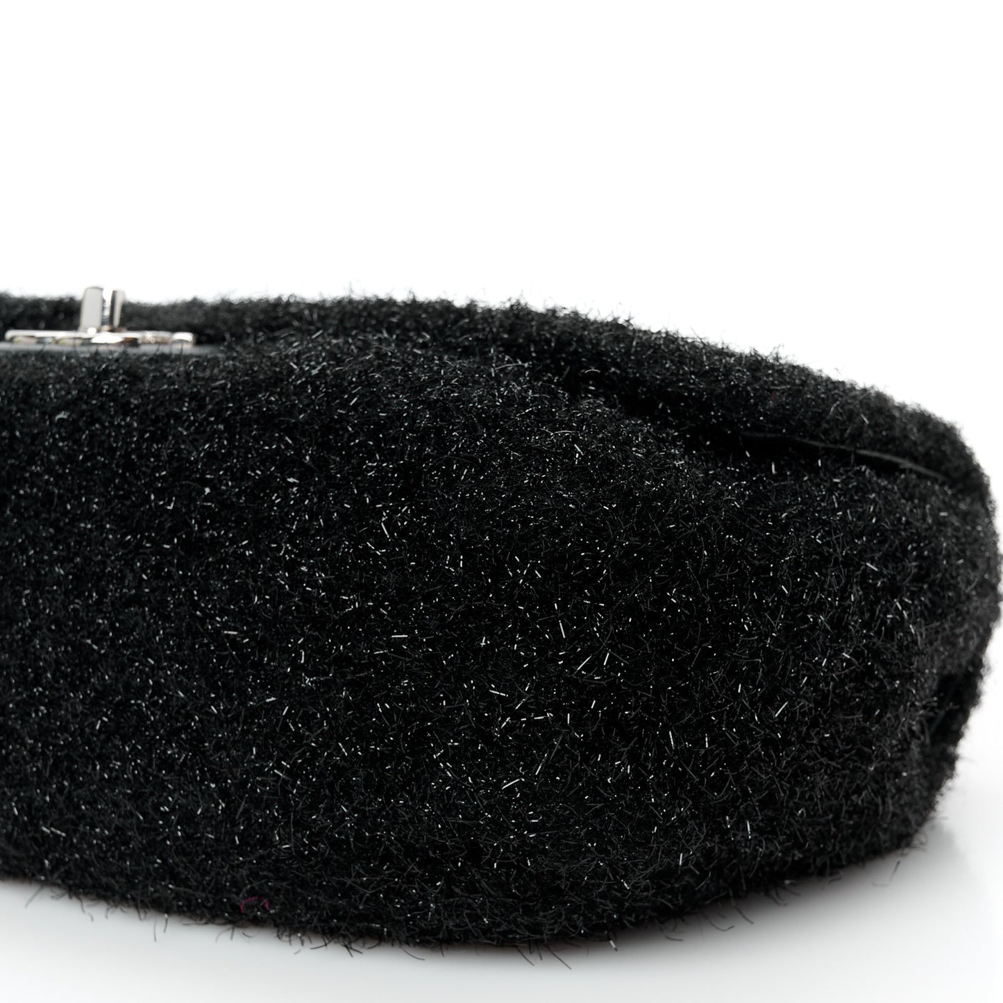 Lurex Knit Medium Pluto Glitter Flap Black
