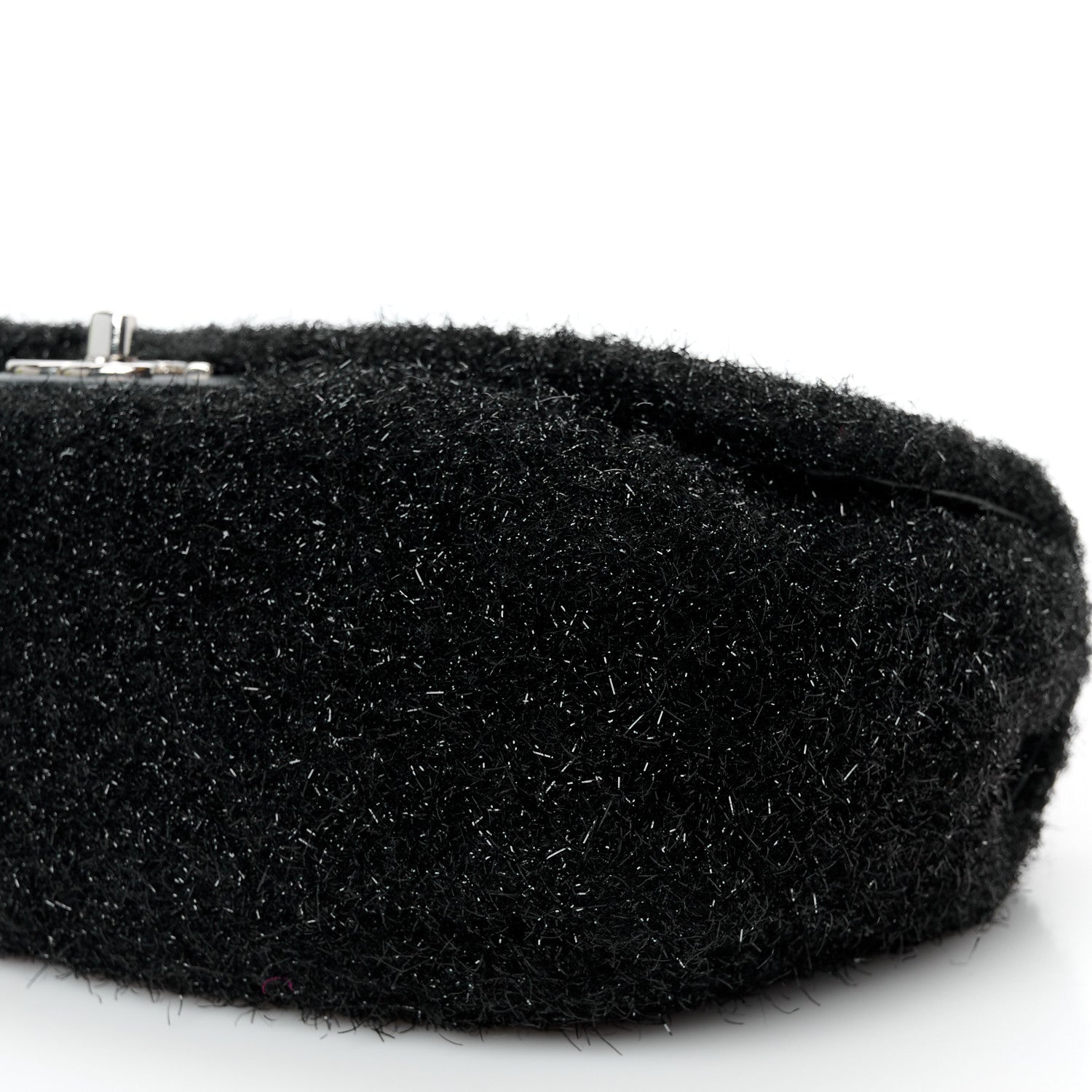 Chanel Lurex Knit Medium Pluto Glitter Flap Black 11 of 11
