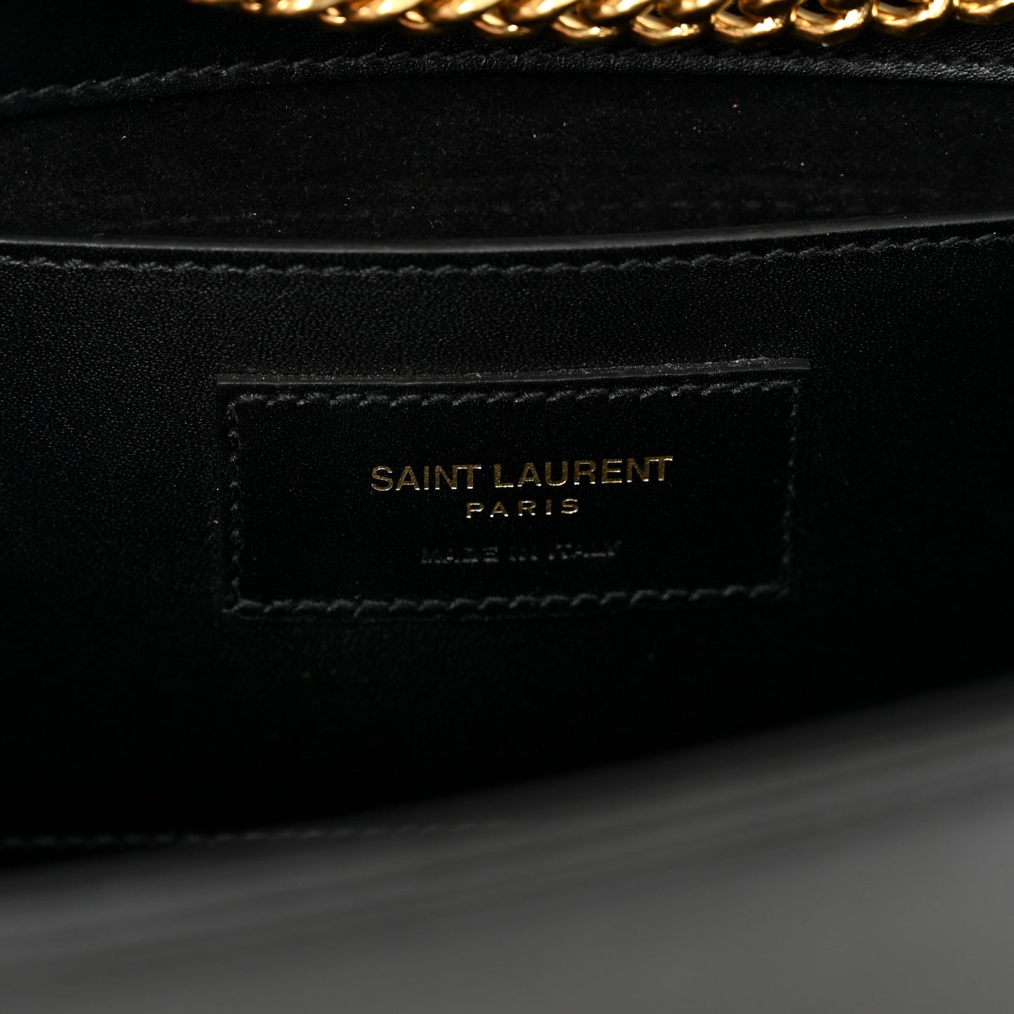 Smooth Calfskin Medium Classic Monogram Kate Tassel Satchel Black