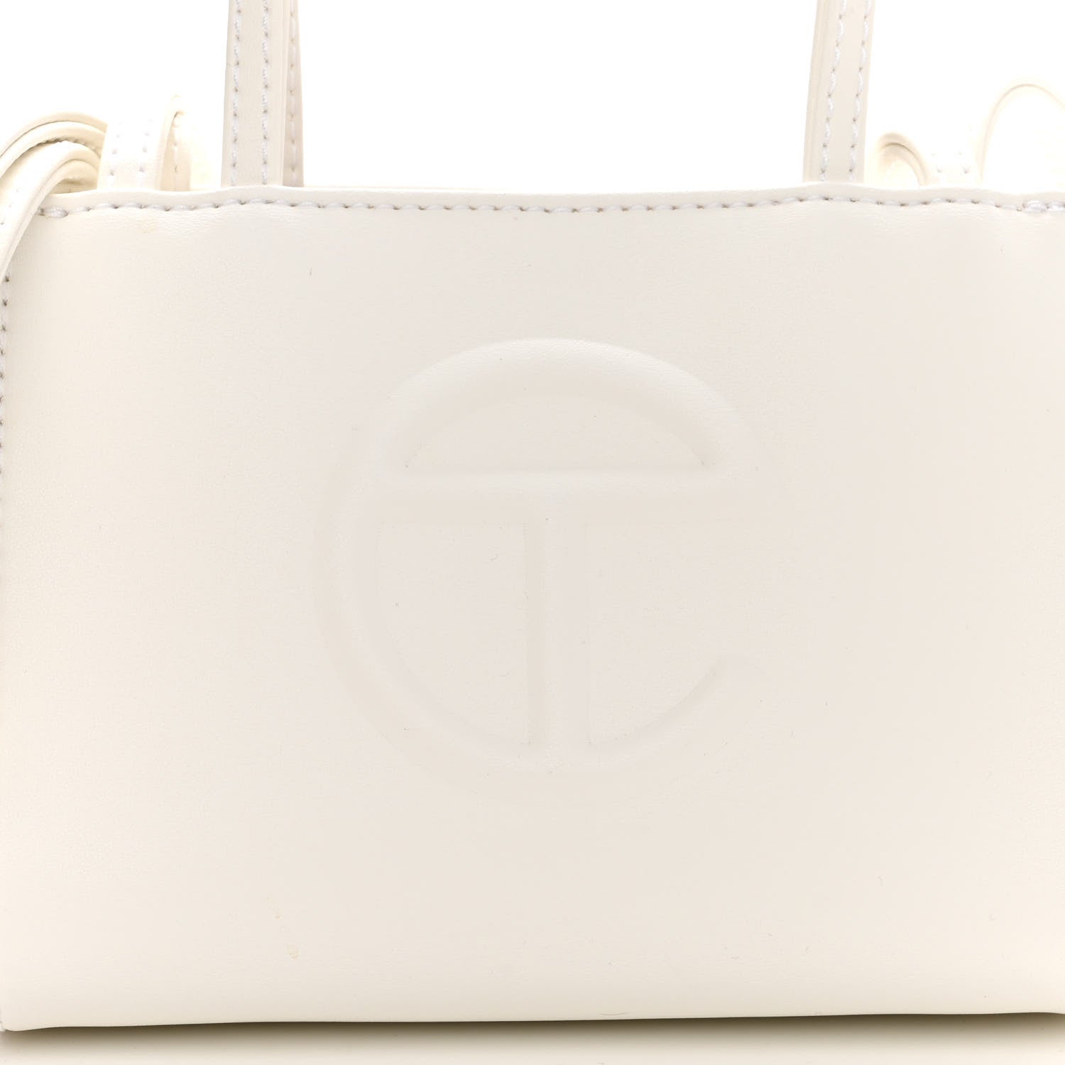 Telfar Vegan Leather Small Shopping Bag White 7 of 10