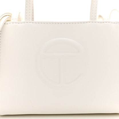 Telfar Vegan Leather Small Shopping Bag White 7 of 10