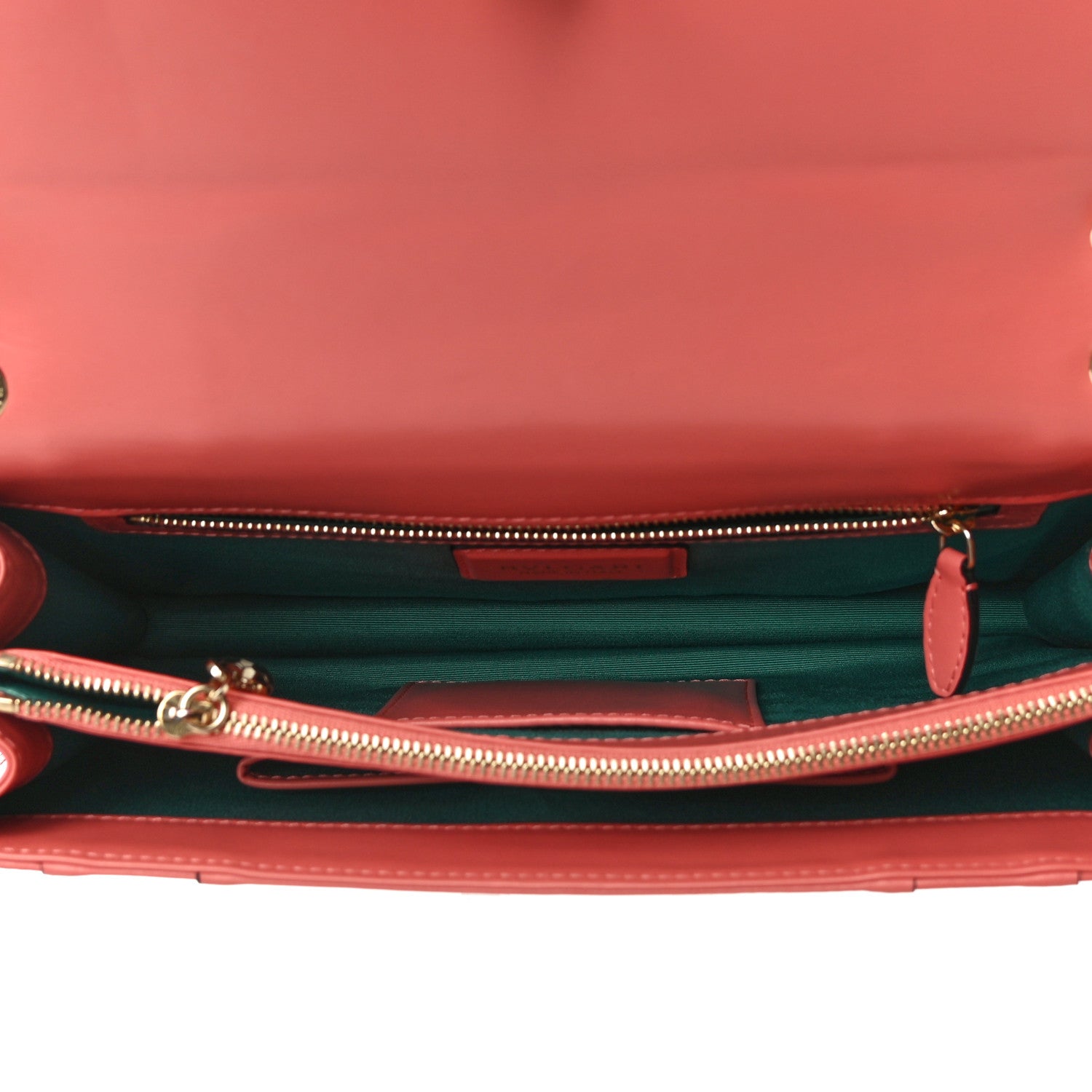 Bulgari Calfskin Serpenti Forever Shoulder Bag Coral 5 of 11
