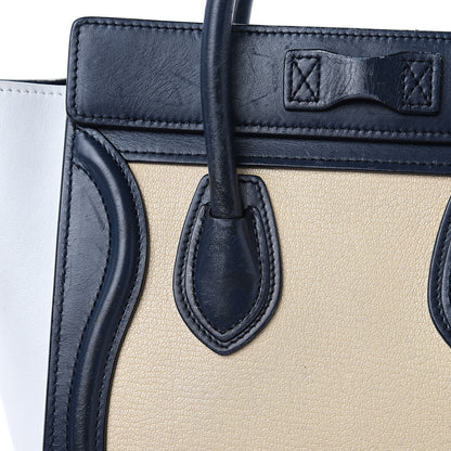 Celine Drummed Calfskin Nano Tri-Color Luggage Firefly 14 of 18