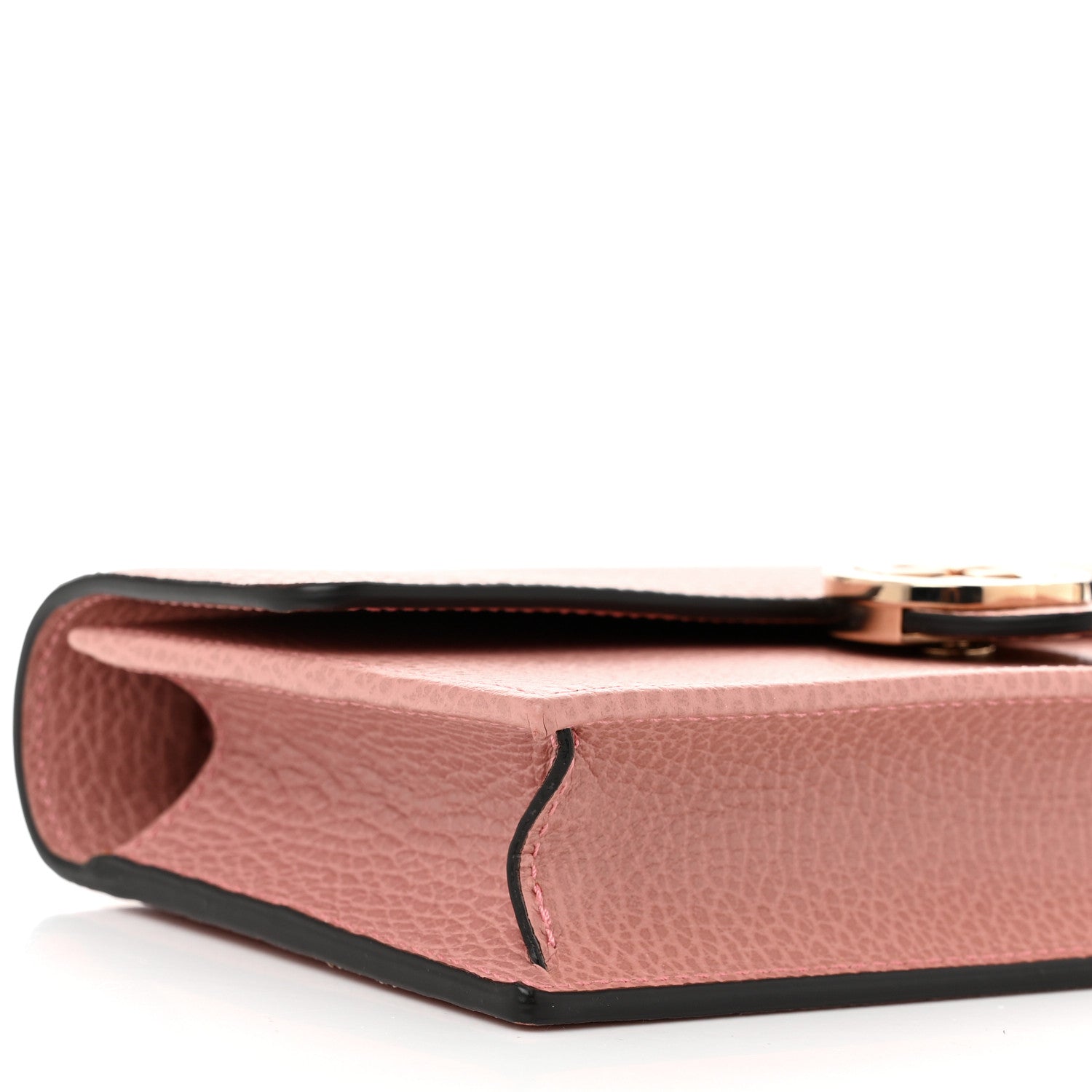 Gucci Dollar Calfskin Interlocking G Chain Wallet Soft Pink 9 of 11