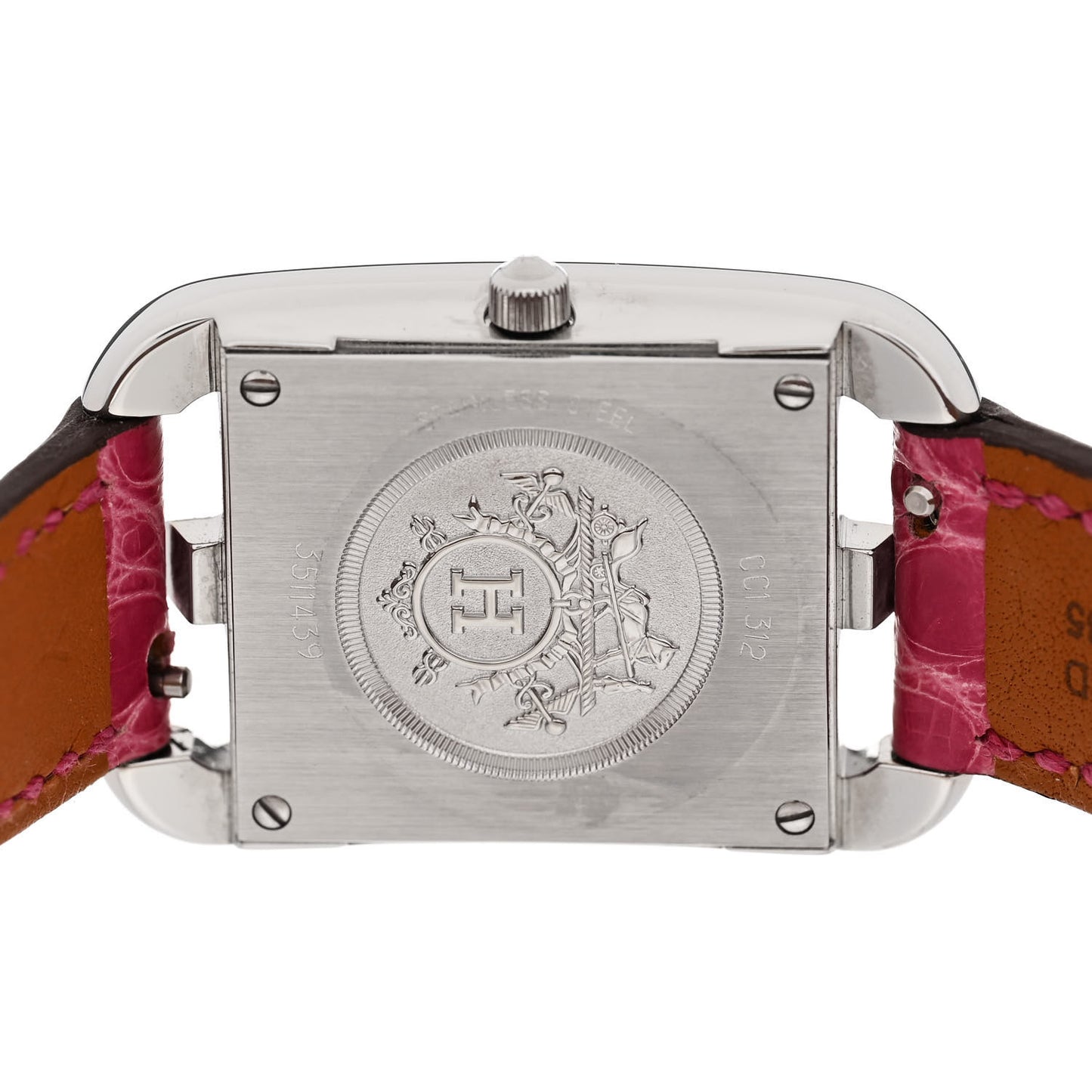 Stainless Steel Alligator Diamond 23mm Cape Cod Quartz Watch Framboise