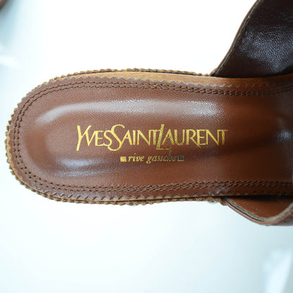 Saint Laurent Leather Geisha 90 Slides 38 Antico 4 of 6