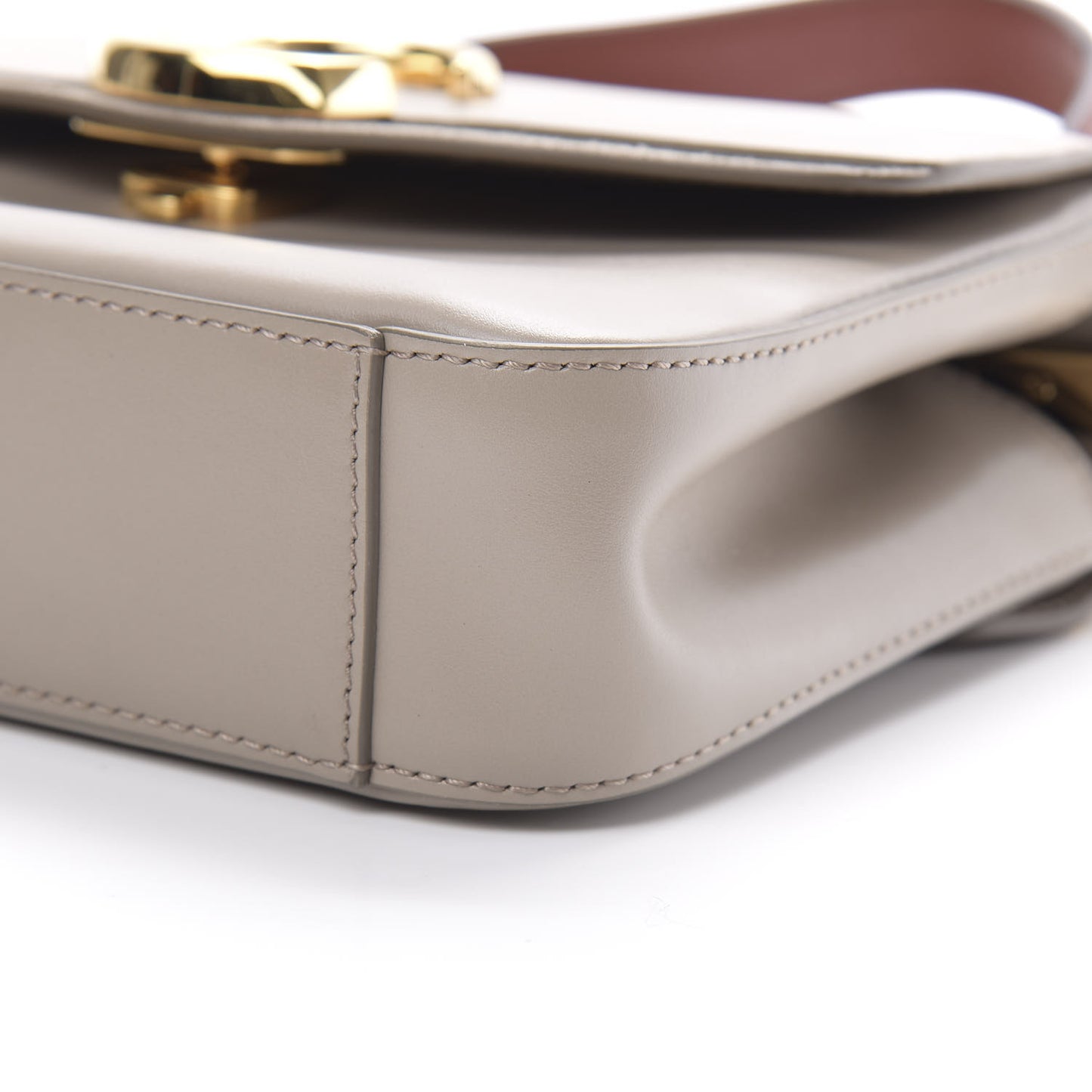 Calfskin Small C Double Carry Motty Grey