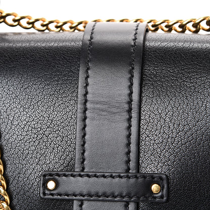 Chloe Shiny Goatskin Calfskin Aby Chain Shoulder Bag Black 11 of 12