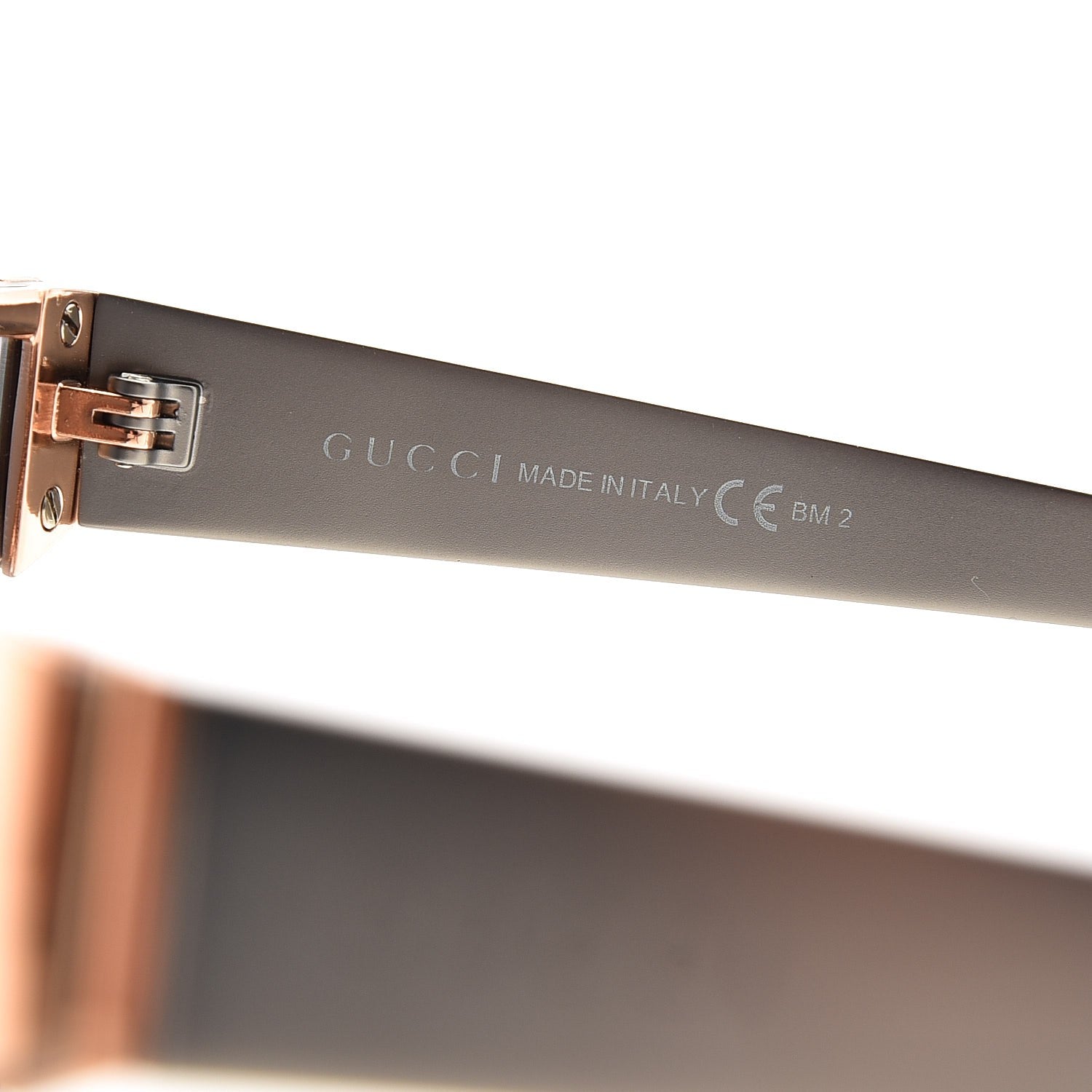 Gucci Rimless Mirrored Shield 4265/S Sunglasses Copper Gold 5 of 8
