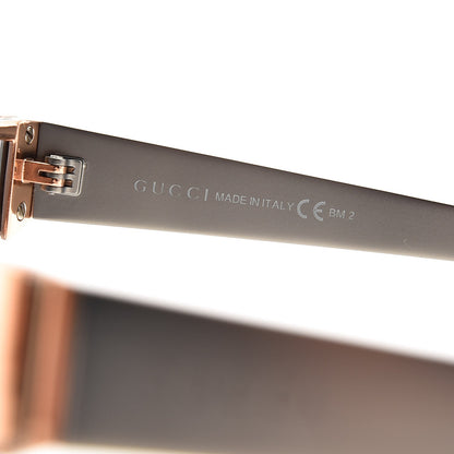 Gucci Rimless Mirrored Shield 4265/S Sunglasses Copper Gold 5 of 8