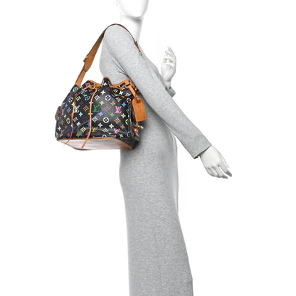Louis Vuitton Monogram Multicolor Petit Noe Black 2 of 10