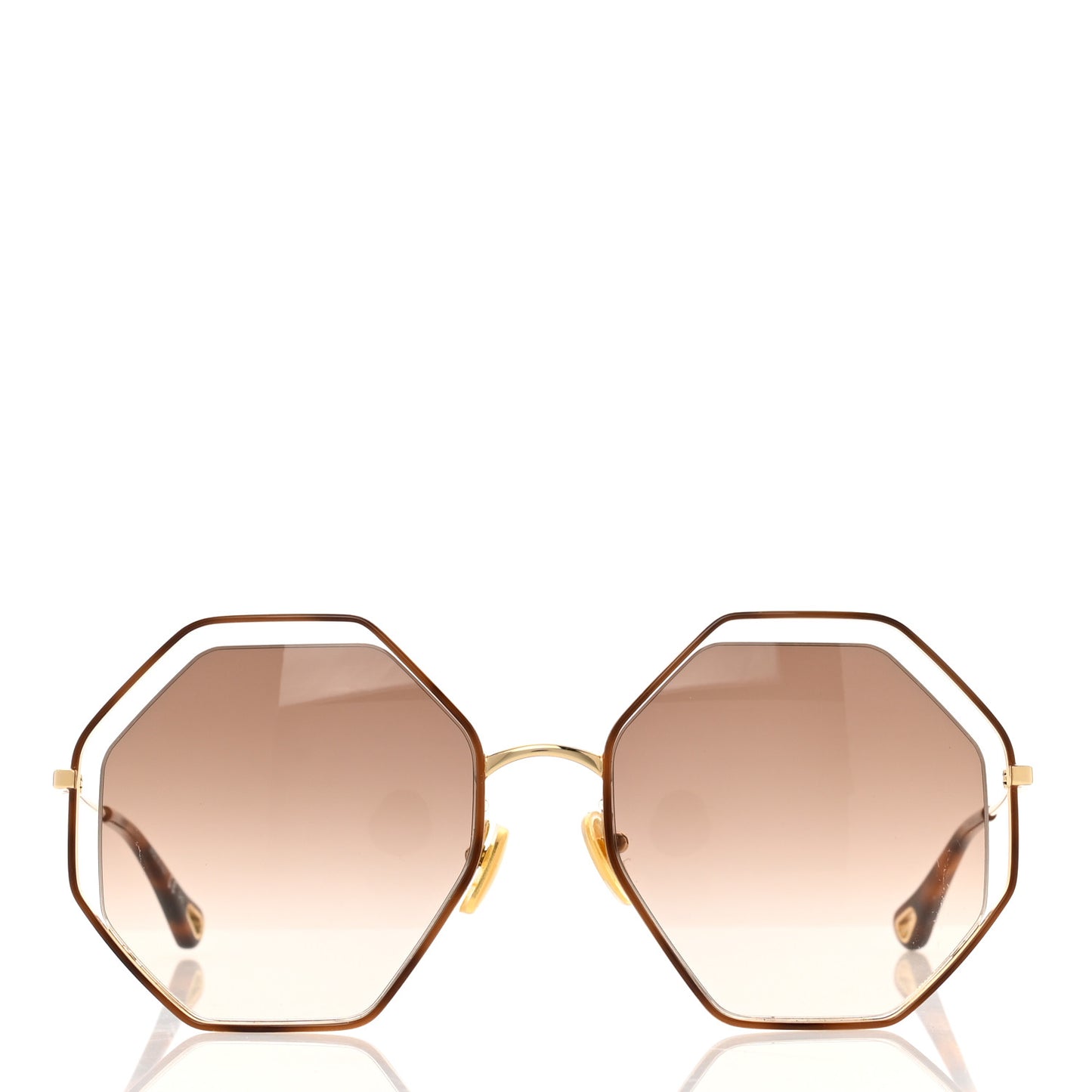 Poppy Octagonal Sunglasses CH0046S Havana Brown