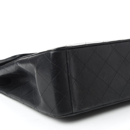 Chanel Lambskin Quilted XL Jumbo Single Flap Black 6 of 11