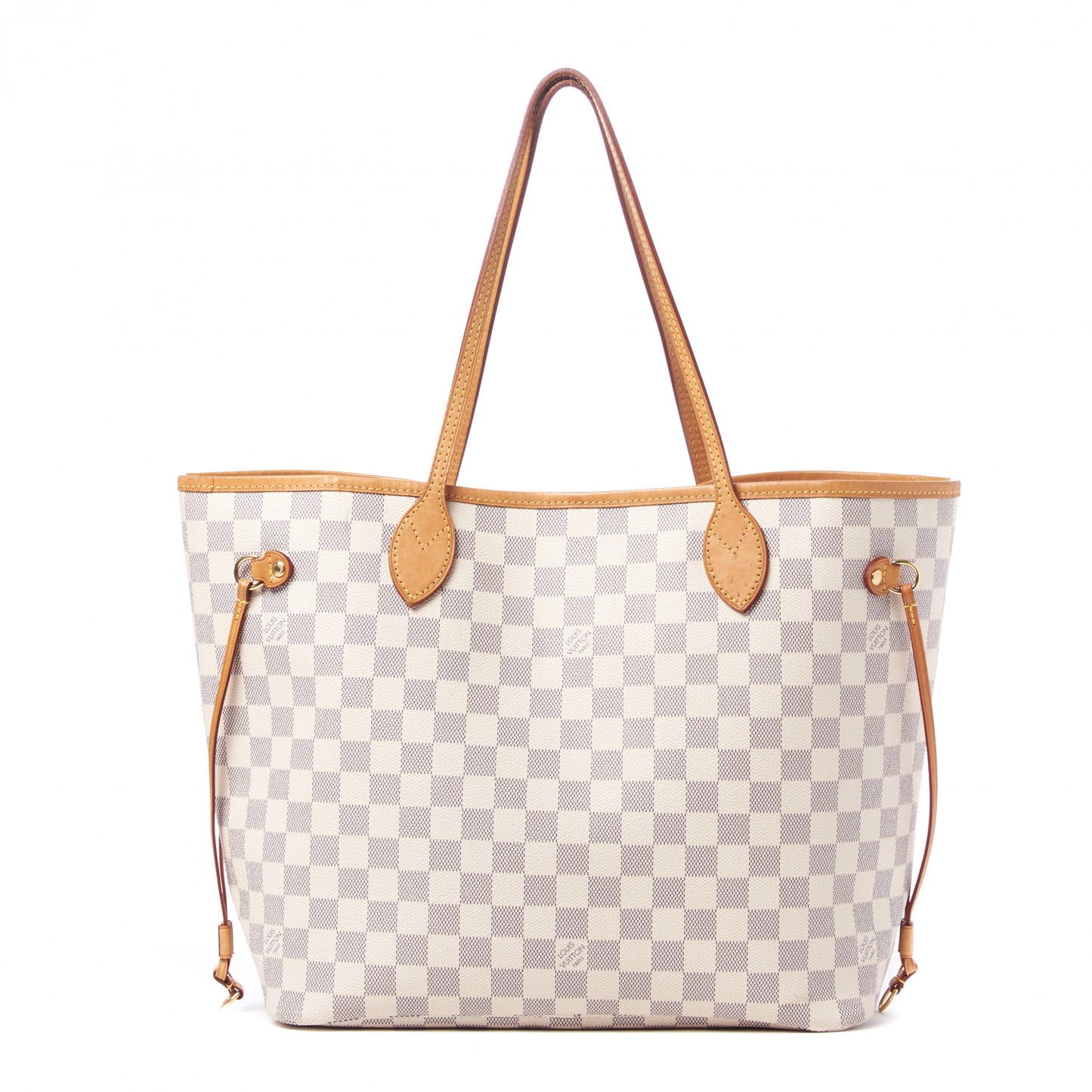 Damier Azur Neo Neverfull MM Rose Ballerine