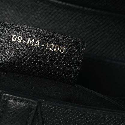 Christian Dior Grained Calfskin Saddle Bag Black 7 of 12
