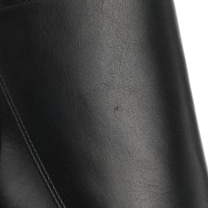 Louis Vuitton Calfskin Monogram Janet Ankle Boots 37 Black 11 of 12