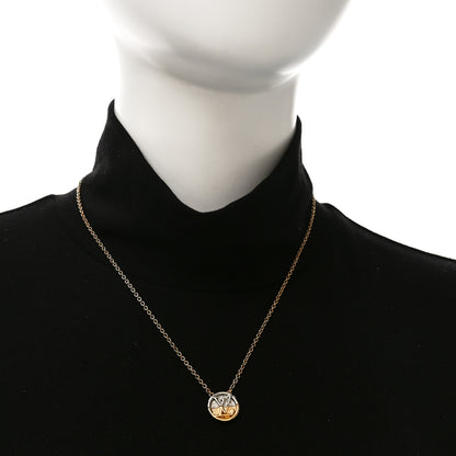 Louis Vuitton Metal L to V Necklace Gold Silver 2 of 6
