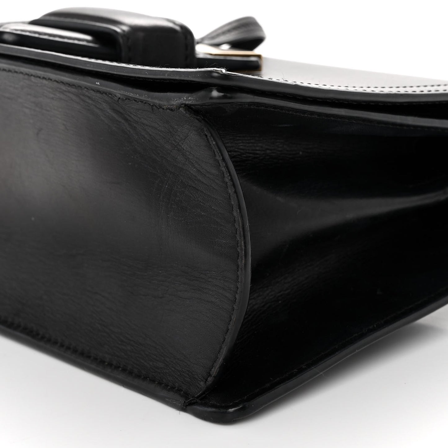 Calfskin Small Barcelona Shoulder Bag Black