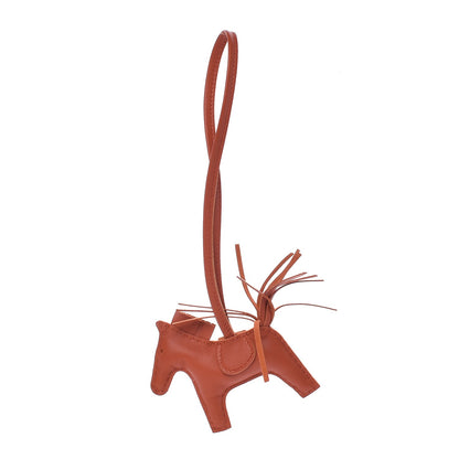 Hermes Milo Lambskin Grigri Rodeo Horse Bag Charm PM Cornaline 1 of 6