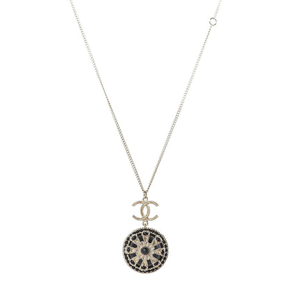 Chanel Crystal CC Roman Palace Dome Long Necklace Gold 2 of 10