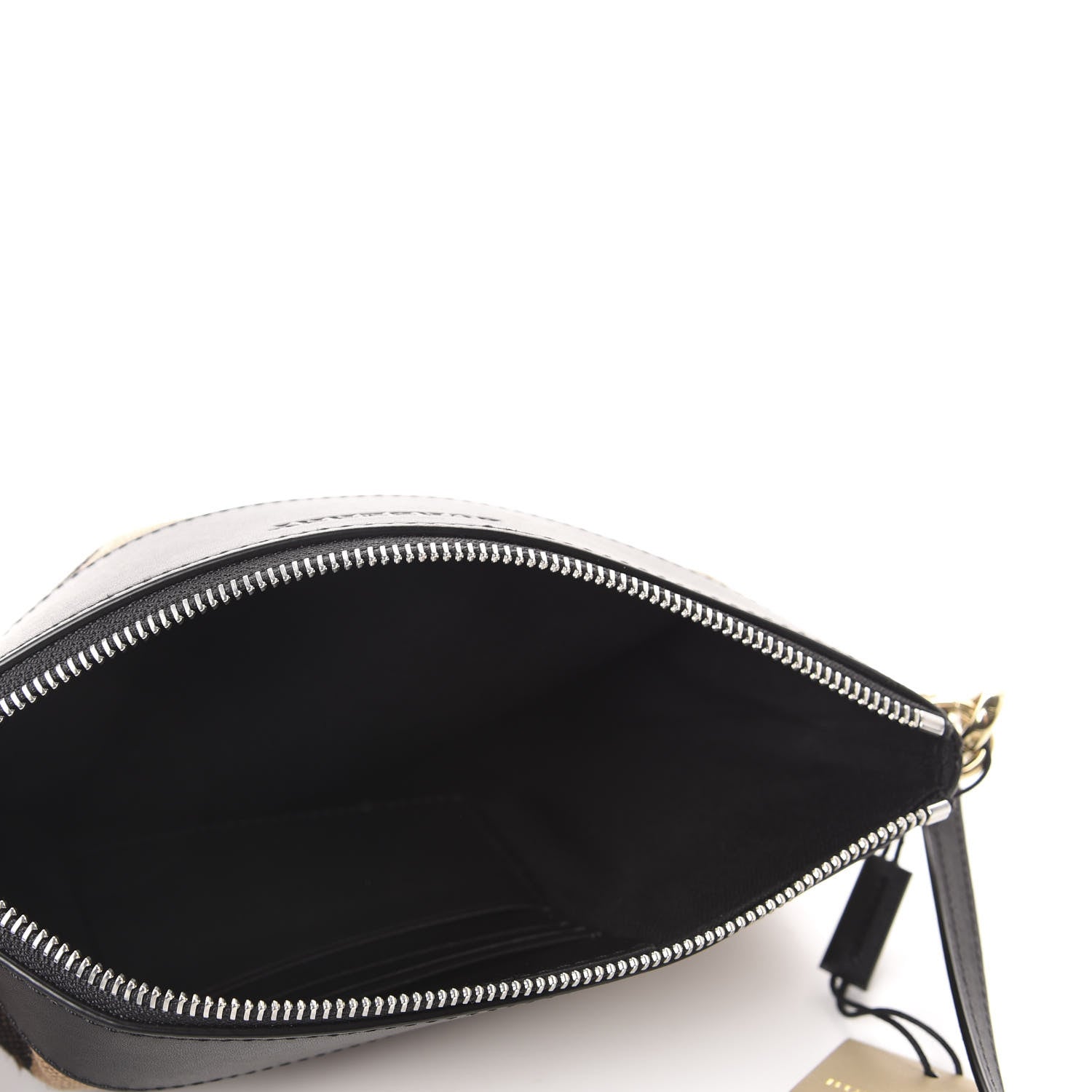 Burberry Mega Check Peyton Crossbody Clutch Bag Black 5 of 12