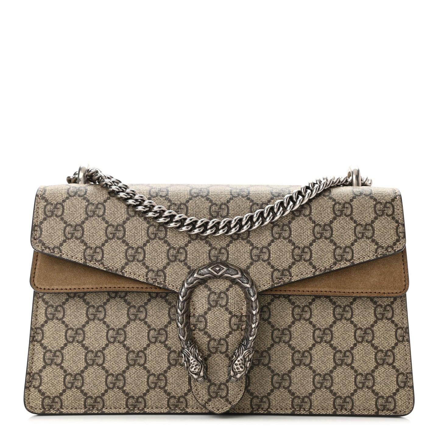 GG Supreme Monogram Small Dionysus Shoulder Bag Taupe