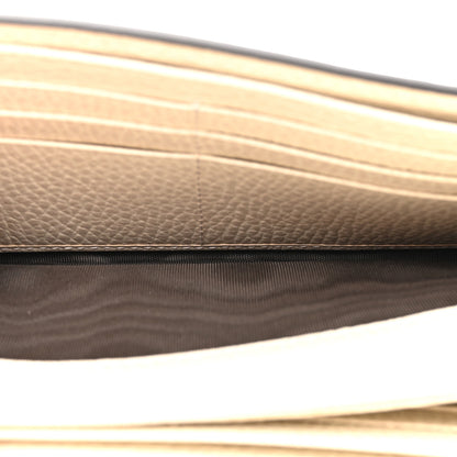 Gucci Dollar Calfskin GG Supreme Monogram GG Marmont Continental Wallet Mystic White Beige Ebony 5 of 9