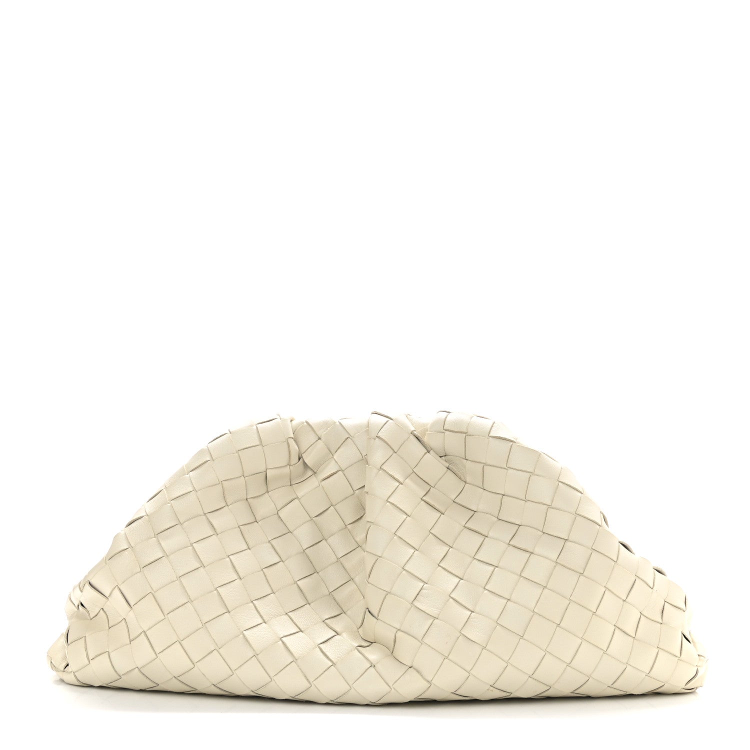 Bottega Veneta Nappa Maxi Intrecciato The Pouch Oversized Clutch Plaster 1 of 7