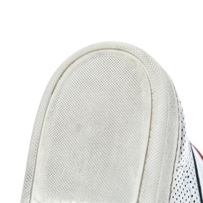 Saint Laurent Metallic Calfskin Perforated Court Classic SL/10H High Top Sneakers 41.5 Silver 14 of 17