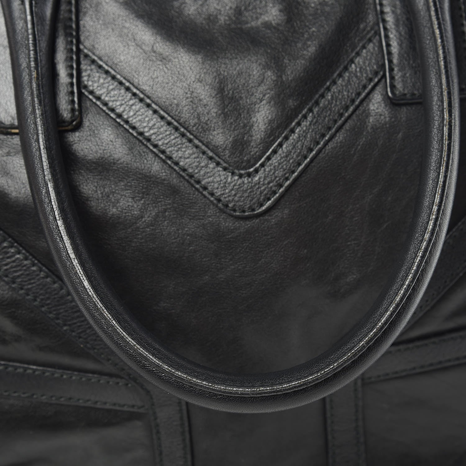 Saint Laurent Calfskin Sac Hamptons Weekender Bag Black 23 of 24