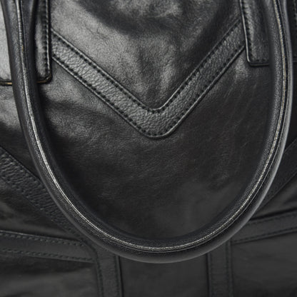 Saint Laurent Calfskin Sac Hamptons Weekender Bag Black 23 of 24