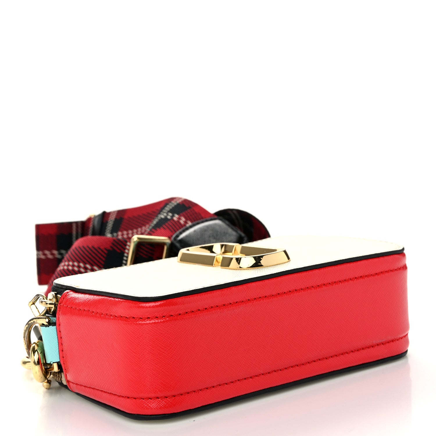 Marc Jacobs Saffiano Small Snapshot Camera Bag Porcelain Multi 4 of 12