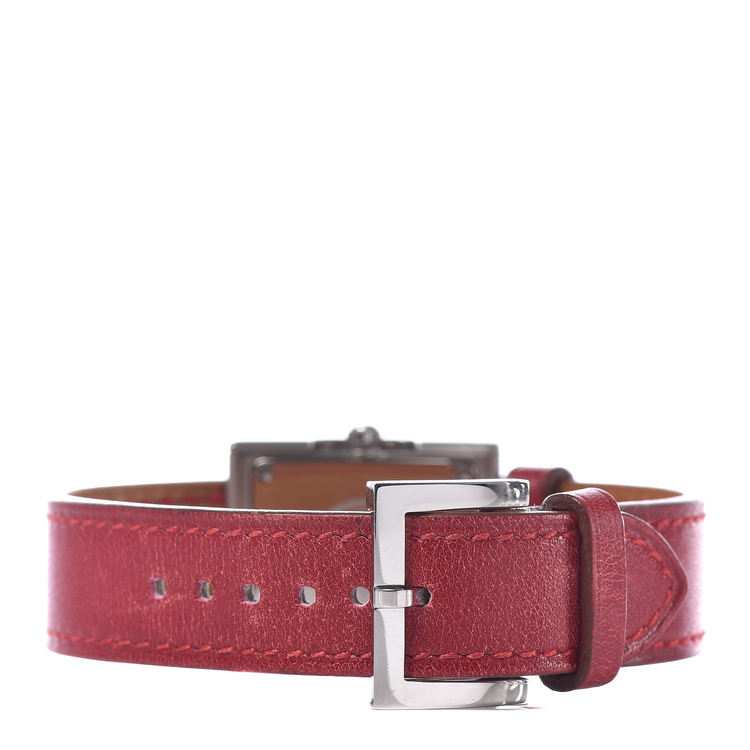 Hermes Stainless Steel Chamonix 22mm Belt Quartz Watch Rouge H 4 of 8