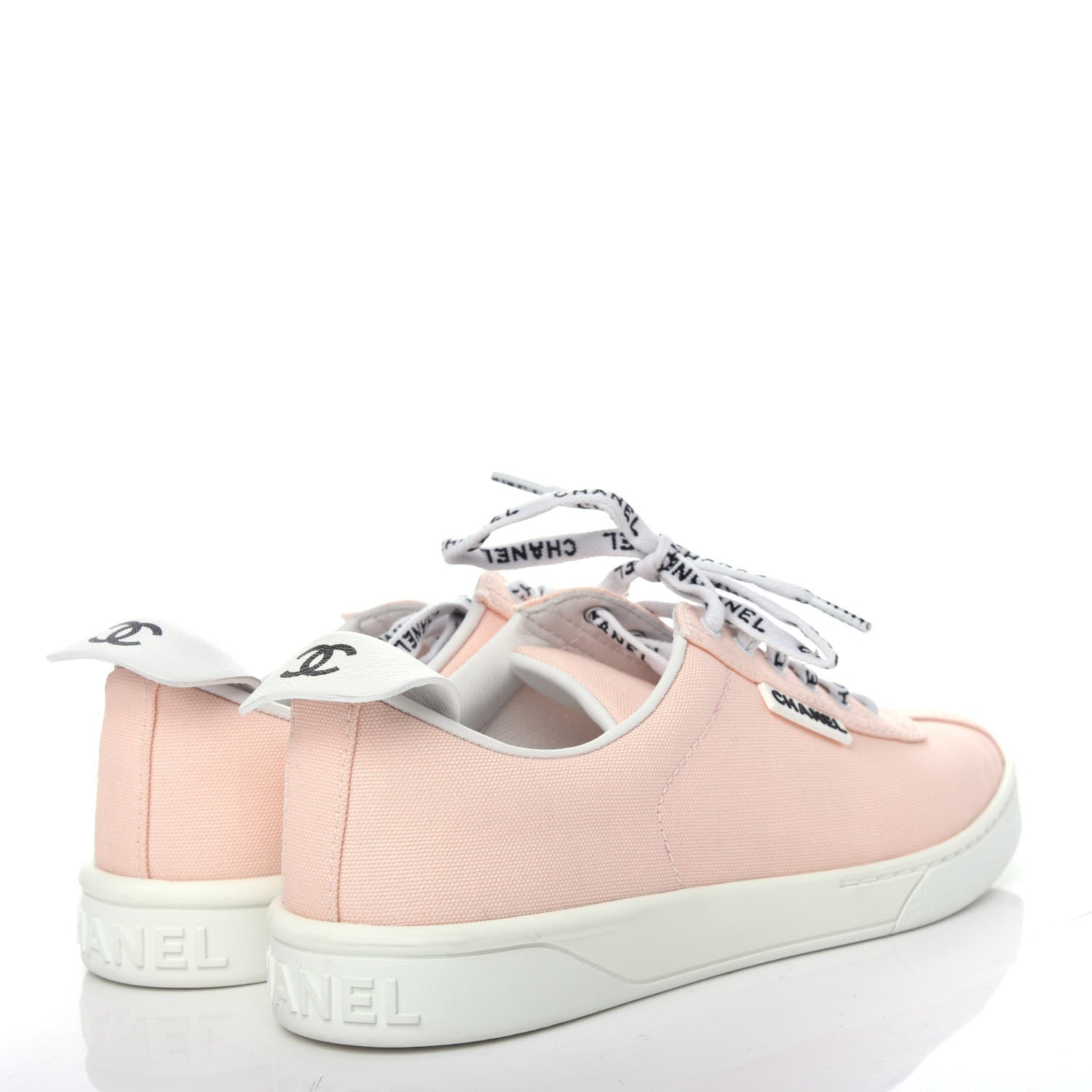 Chanel Canvas Womens Sneakers 38 Light Pink 4 of 11