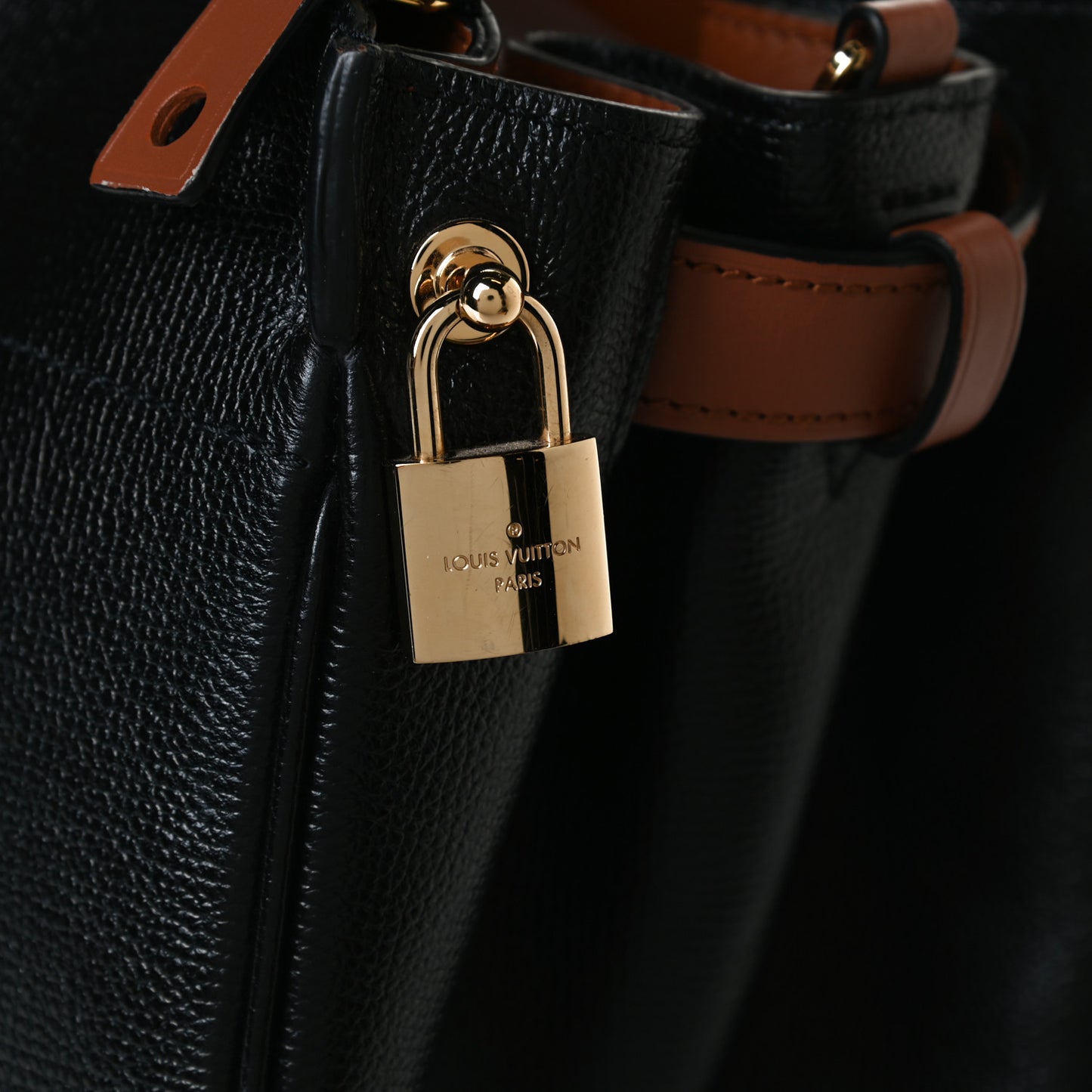 Calfskin All Set MM Black Tan
